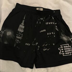 Eric Emanuel Black Skyline Graphic Shorts